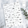 Fichier dessin flocage Visages rigolos Beemybear