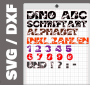 Fichier dessin flocage Dinosaure ABC Daddy2Design