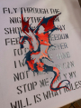 Plotterdatei Daddy2Design Dragon Poem - Drachen Gedicht, duits