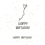 Plotterdatei DIY Hunger Happy Birthday Herzluftballon, german