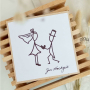 Fichier dessin flocage Mariage couple GroWiDesign