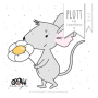 Fichier dessin flocage Souris Toni GroWiDesign