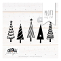 Plotterbestand GroWiDesign Weihnachtsbäume, Duits