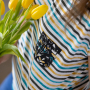 Fichier dessin flocage Sac avec fleurs des champs Knopf und Nadel
