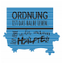 Plotterdatei Löwenjunges Ordnung ist das halbe Leben, ich lebe in der anderen Hälfte Private , duits