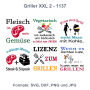 Plotterbestand Rock Queen Griller XXL 2, Duits