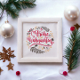 Plotterbestand Rock Queen Weihnachtskranz, Duits