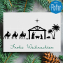 Plotterbestand Rock Queen Weihnachtskrippe, Duits