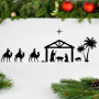 Plotterbestand Rock Queen Weihnachtskrippe, Duits
