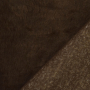 Tissu fausse fourrure marron