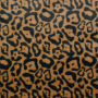 Tissu fausse fourrure Leopard Leo Style, marron