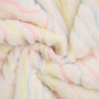 Pluche met tule borduursel waves, gebroken wit