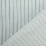 Tissu fausse fourrure côtelé Stripy, gris argent