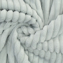 Tissu fausse fourrure côtelé Stripy, gris argent