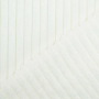 Tissu fausse fourrure côtelé Stripy, blanc cassé