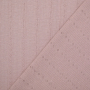 Tissu jersey maille tricot Ajour, vieux rose millennial