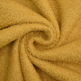 Tissu ameublement fauteuil canapé bouclette, moutarde