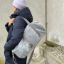Meubelstof corduroy Cozy, lichtgrijs