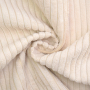 Tissu ameublement fauteuil canapé velours côtelé à grosses côtes Hyper, crème