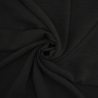 Tissu crêpe georgette polyester Uni, noir