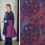Polyester Mix 3D Splash Fibre Mood, wine red