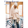 Tissu polyester plissé mix 3D Stripes Fibre Mood, beige clair