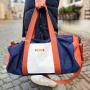 Tissu déperlant extérieur polyester uni, bleu marine