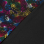 Tissu jersey polyester Halloween Toile d’araignée, multicolore