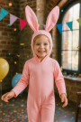 Polyesterjersey, roze