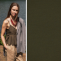 Tissu Popeline Mix Waterresistant Fibre Mood, vert olive