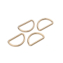 6 Boucles anneaux demi rond en métal Prym, 30 mm, couleur or