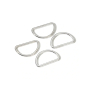 6 Boucle anneau demi rond Prym en métal, 30 mm, argenté