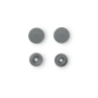 Boutons pression 12,4 mm, gris foncé