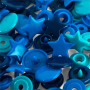 Prym Druckknöpfe Color Snaps Sternen Mix blau