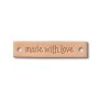 Prym Label Leder Made with love rechteckig
