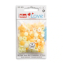 Prym Love Color Snaps Mini Boutons pression, jaune clair
