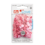Prym Love Color Snaps Mini Boutons pression, rose