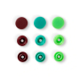Boutons pression Color KST 12,4mm green/light green/brown