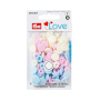 Boutons pression Color KST 12,4mm pink/light blue/pearl