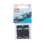 2 Fermoirs clip plastique 16mm boucle Bouclip Prym, noir