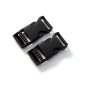 2 Fermoirs clip plastique 16mm boucle Bouclip Prym, noir