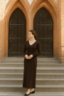 Punta di Roma jersey, donkerbruin