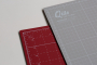 Qillo Schneidematte 60 x 45 cm, rot-grau