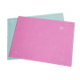 Qillo cutting mat 60 x 45 cm, turquoise-pink