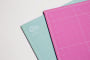 Qillo cutting mat 60 x 45 cm, turquoise-pink