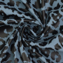 Rain coat fabric Aqua Protect leopard, smoky blue