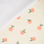 Tissu imperméable Aqua Protect Pêches, blanc vanille