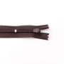 Fermeture éclair invisible 25 cm, marron