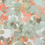 Tissu jersey côtelé Fleurs Aquarell Flowers, menthe clair