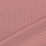 Tissu jersey de coton côtelé, vieux rose